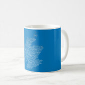 Scottish Slang Word Map Tasse (VorderseiteRechts)