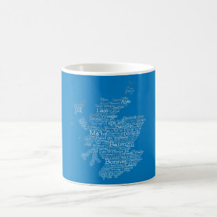 Scottish Slang Word Map Tasse