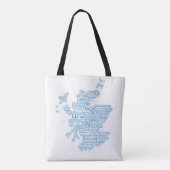Scottish Slang Word Map Tote Bag Tasche (Rückseite)