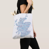 Scottish Slang Word Map Tote Bag Tasche (Von Nahem)