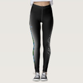 Scottish Steel Clan MacLeod von Harris Tartan Swor Leggings (Vorderseite)