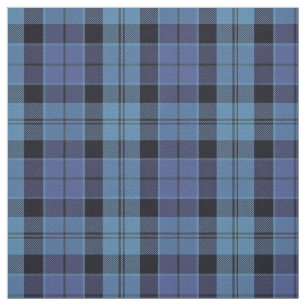 Scottish Strathclyde blau und schwarzer Tartan Stoff