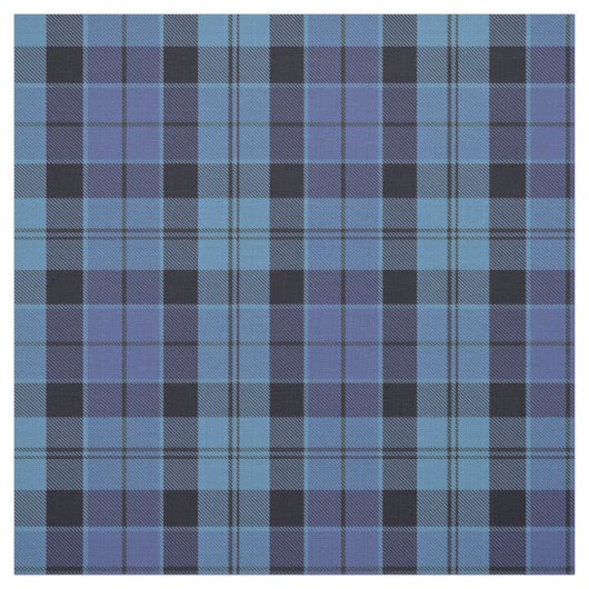 Scottish Strathclyde blau und schwarzer Tartan Stoff (Muster)