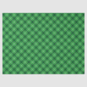Scottish Style Green White Kariert Seidenpapier (Vorderseite)