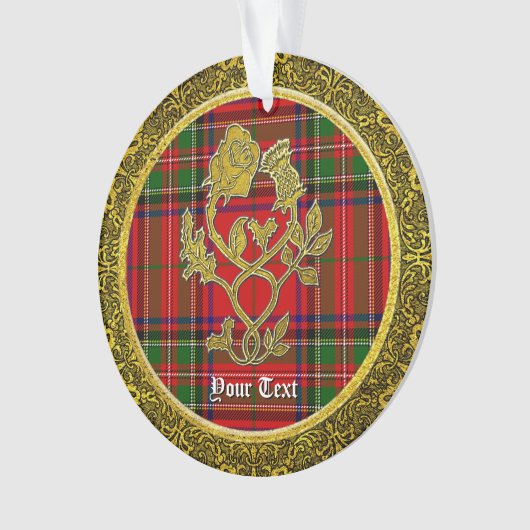 Scottish Style Rose und Thistle Ornament (Vorderseite)