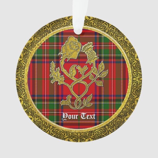 Scottish Style Rose und Thistle Ornament (Vorderseite)
