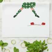 Scottish Sword Dancer - Ghillie Callum Geschirrtuch (Gefaltet)