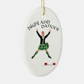 Scottish Sword Dancer - Ghillie Callum Keramikornament (Rechts)