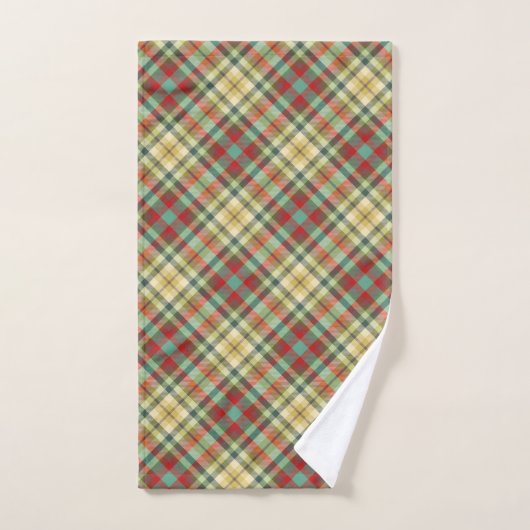 Scottish tartan #4 badhandtuch set (Handtuch)