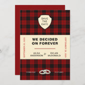 SCOTTISH TARTAN BUCHDECKUNG| EINLADUNG (Vorne/Hinten)