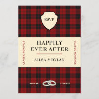 SCOTTISH TARTAN BUCHDECKUNG | WEDING RSVP