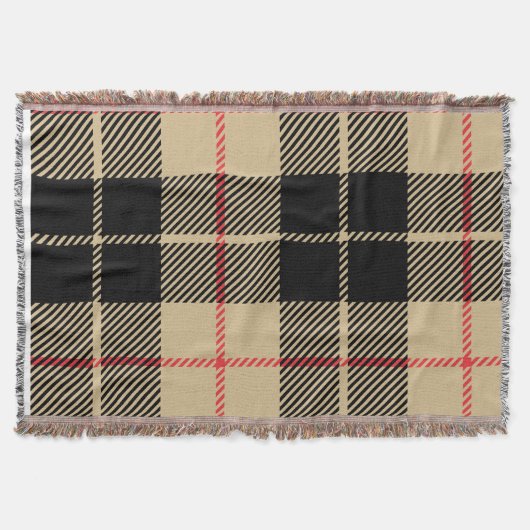 Scottish Tartan Checkered Kariert Pattern Decke (Vorderseite)