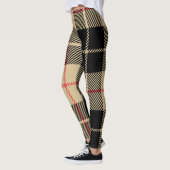 Scottish Tartan Checkered Kariert Pattern Leggings (Links)