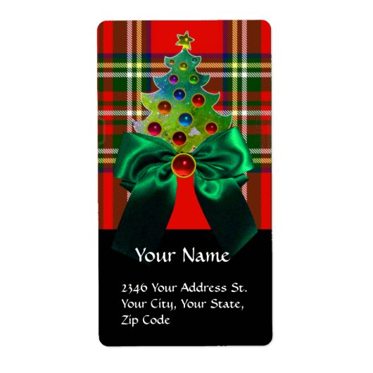 SCOTTISH TARTAN, GREEN BOW UND CHRISTMAS BAUM (Vorne)