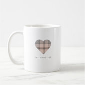 Scottish Tartan Heart Kaffeetasse (Links)