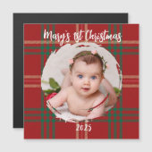 Scottish Tartan Heritage Customizable Magnetkarte (Vorne/Hinten)