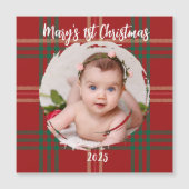 Scottish Tartan Heritage Customizable Magnetkarte (Vorderseite)