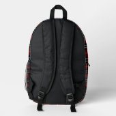 Scottish Tartan Kariert Bedruckter Rucksack (Rückseite)