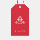 Scottish Tartan Kariert Celtic Danke Wedding Geschenkanhänger (Vorderseite)