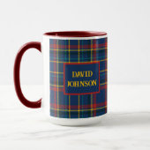 Scottish Tartan Kariert Clan Vintag Pattern Tasse (Links)
