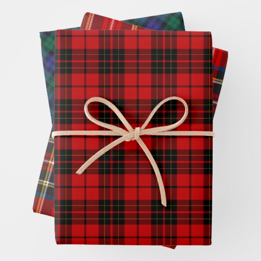 Scottish Tartan Kariert Patterns Geschenkpapier Set (Beispiel)