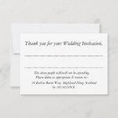 Scottish Tartan Kariert Theme Celebration Party UA Einladung (Rückseite)