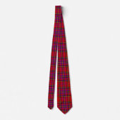 Scottish Tartan Karo Krawatte Red Lila (Rückseite)