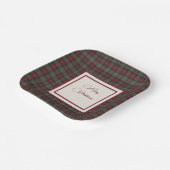 Scottish Tartan MacLachlan Weihnachten Pappteller (Gewinkelt)