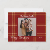 Scottish Tartan Muster Weihnachten individuell anp (Vorderseite)