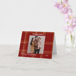 Scottish Tartan Muster Weihnachten individuell anp Karte