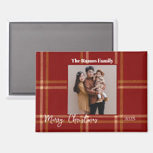 Scottish Tartan Muster Weihnachten individuell anp Magnet