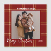 Scottish Tartan Muster Weihnachten individuell anp Magnetkarte (Vorderseite)