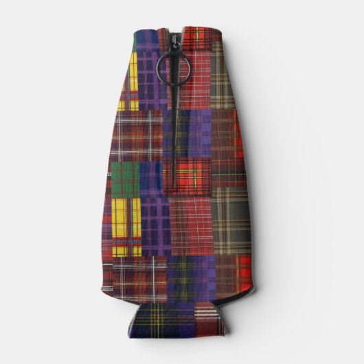Scottish Tartan Patchwork Flaschenkühler (Rückseite)