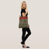 Scottish Tartan Pattern Christmas Tasche (Am Model)