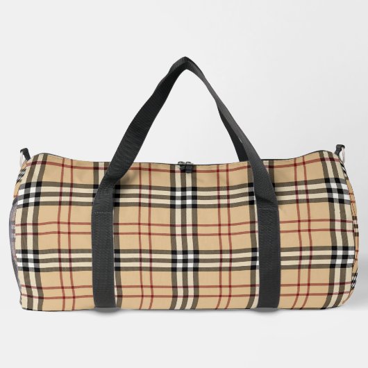 Scottish Tartan Pattern Duffle Bag (Rückseite)