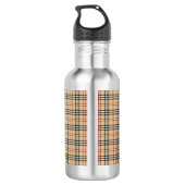 Scottish Tartan Pattern Edelstahlflasche (Rückseite)