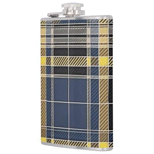 Scottish Tartan Pattern Flachmann (Links)