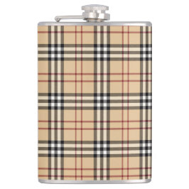 Scottish Tartan Pattern Flachmann