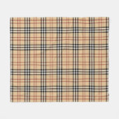 Scottish Tartan Pattern Fleecedecke (Vorderseite (Horizontal))