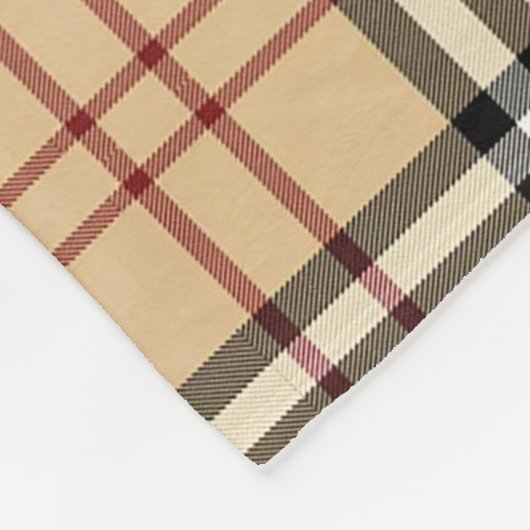 Scottish Tartan Pattern Fleecedecke (Ecke)
