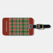 Scottish Tartan Pattern  Gepäckanhänger (Vorderseite horizontal)