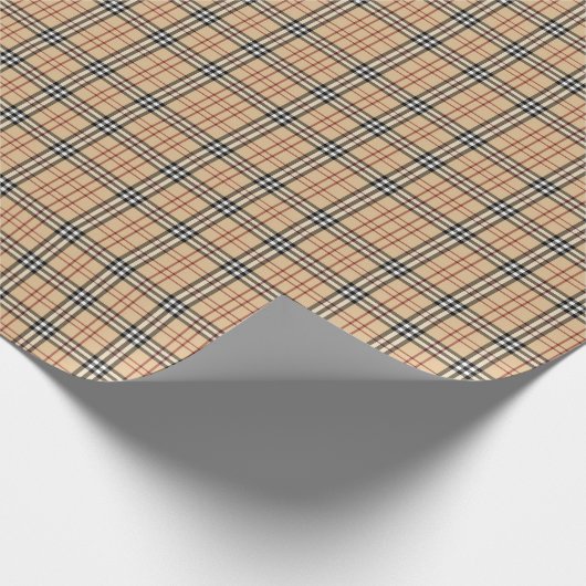 Scottish Tartan Pattern Geschenkpapier (Ecke)