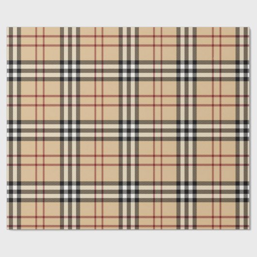 Scottish Tartan Pattern Geschenkpapier (Flach)