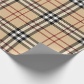 Scottish Tartan Pattern Geschenkpapier (Ecke)