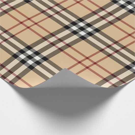Scottish Tartan Pattern Geschenkpapier (Ecke)