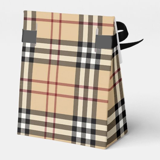 Scottish Tartan Pattern     Geschenkschachtel (Rückseite)