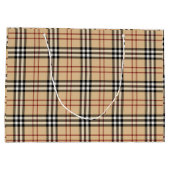 Scottish Tartan Pattern     Große Geschenktüte (Rückseite)