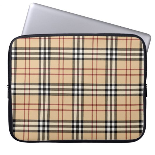 Scottish Tartan Pattern Laptopschutzhülle (Vorderseite)