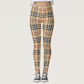 Scottish Tartan Pattern Leggings (Vorderseite)