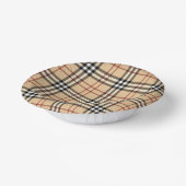 Scottish Tartan Pattern Pappteller (Gewinkelt)